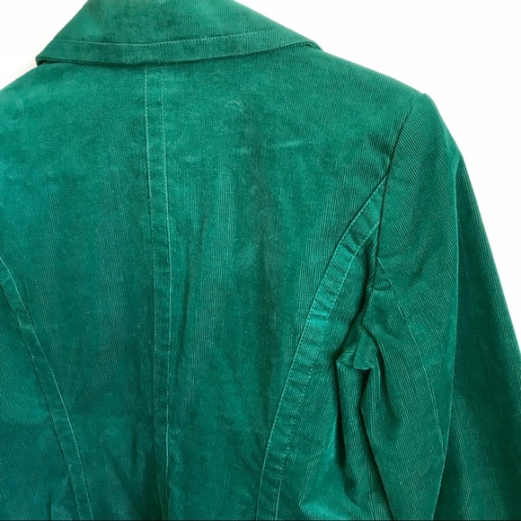 KENAR Emerald Green Corduroy Blazer Jacket - Picture 7 of 8